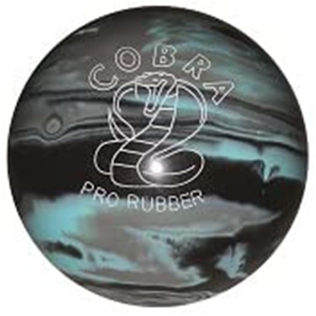 EPCO Candlepin Bowling Ball- Cobra Pro Rubber - Black, Light Blue & Grey (4 1/2 inch- 2lbs.7oz.) 1 Ball