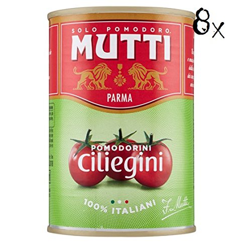 8xMutti Pomodorini Ciliegini Italian Cherry Tomatoes in Tomato Sauce for Pasta 400g 100% Italian!