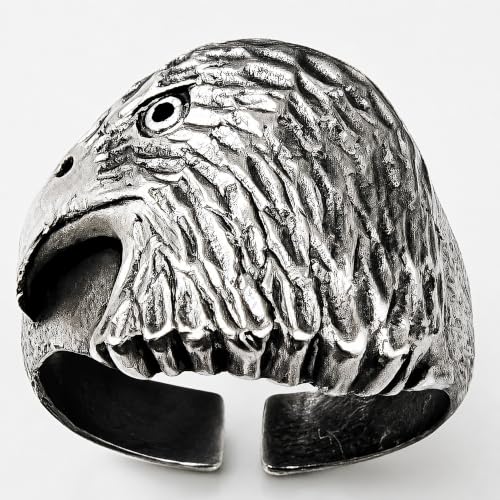 Bague aigle argent 925 réglable : oubliez les problèmes de taille de doigt