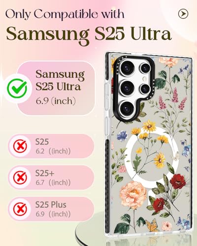 Coque Samsung S25 Ultra fleurs rétro pour le style des filles - 2