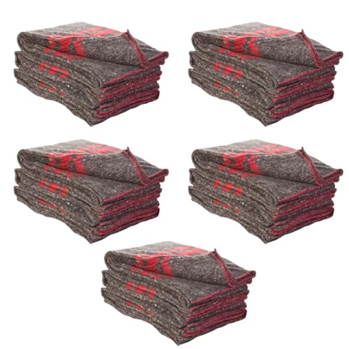 TELECAJAS.COM 15 Mantas de Mudanza, Mascota y Yoga   Gran Resistencia | Gruesas 350 grs/m2 | Medida: 200x140 cms | Pack de 15