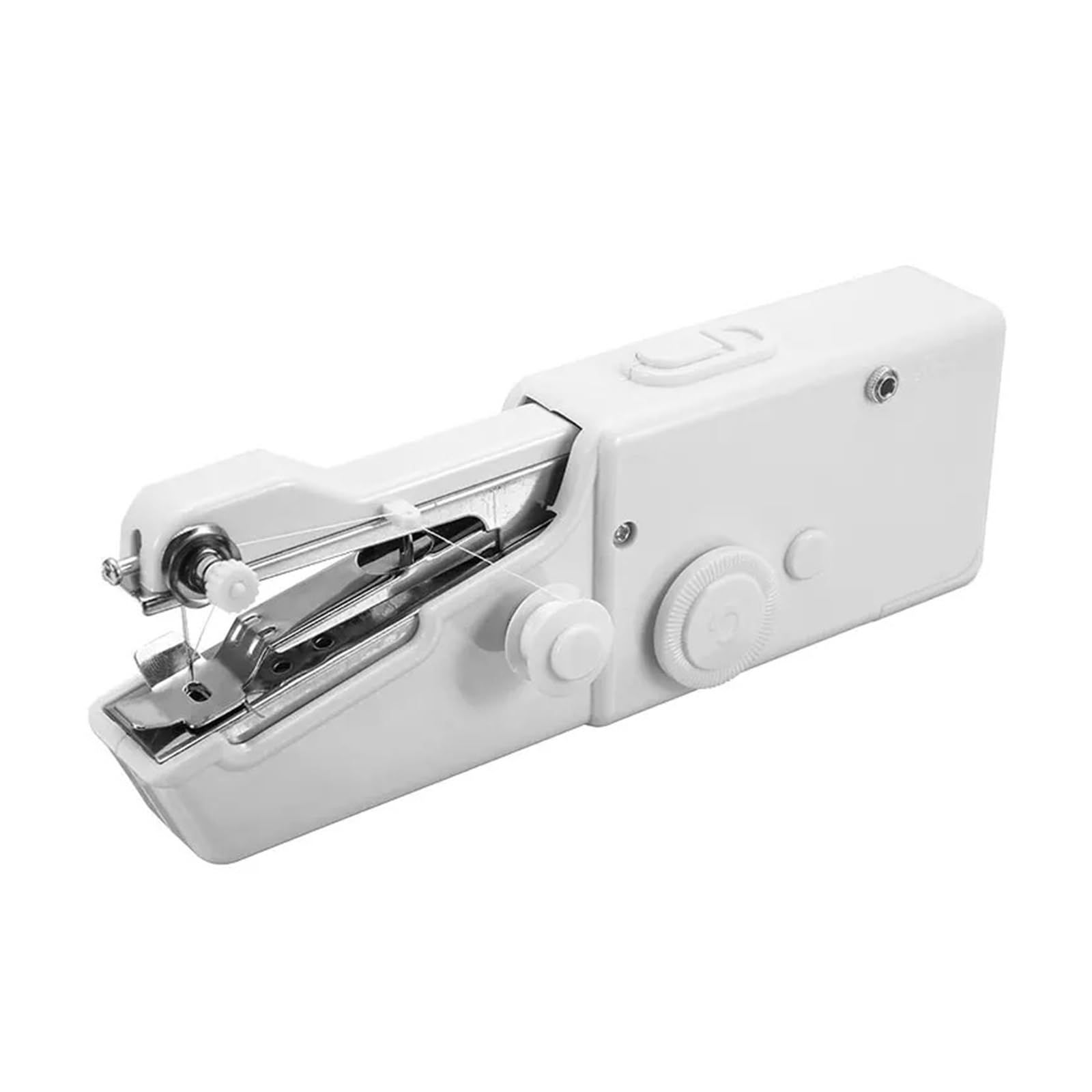 Mini Macchina da Cucire elettrica Portatile + infila ago, Aghi Extra, Bobine, Filo per Tessuti Domestici, Potente, silenziosa e Stabile.