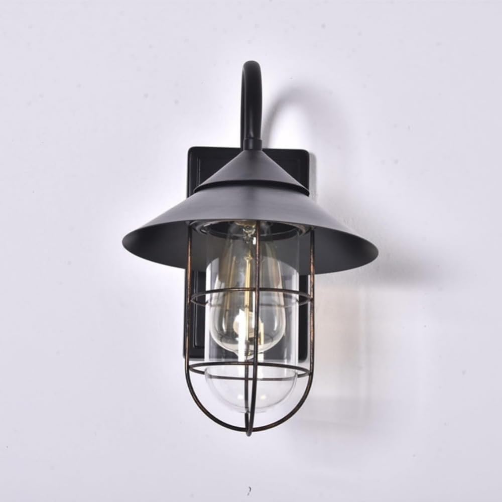 Zxyler 玄関灯 人感センサーライト｜屋外防水 北欧レトロ風 ブラケットライト｜壁掛け照明 電球交換可能 防犯ライト 玄関・門柱