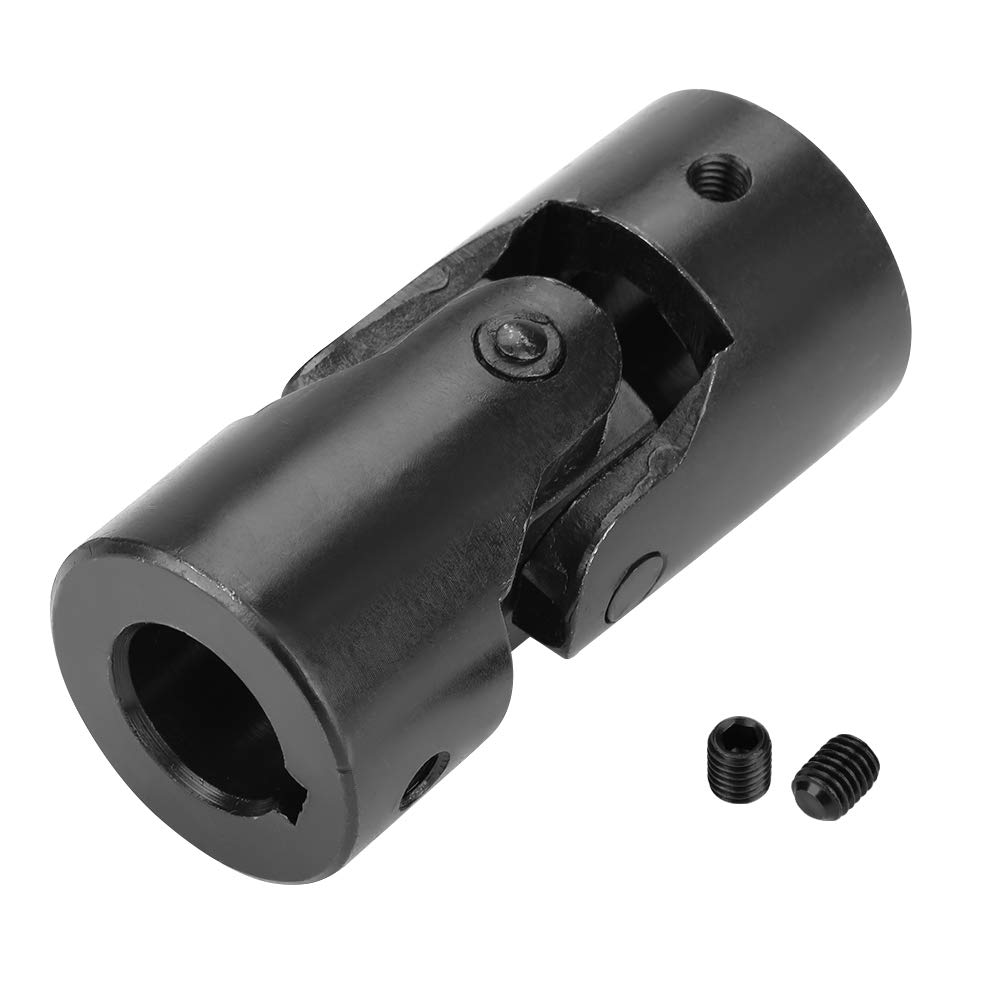 Universal Shaft Coupling, DIY Steering Universal Joint, Motor Connector DIY Steering Universal Joint with Keyway 25x49x108mm