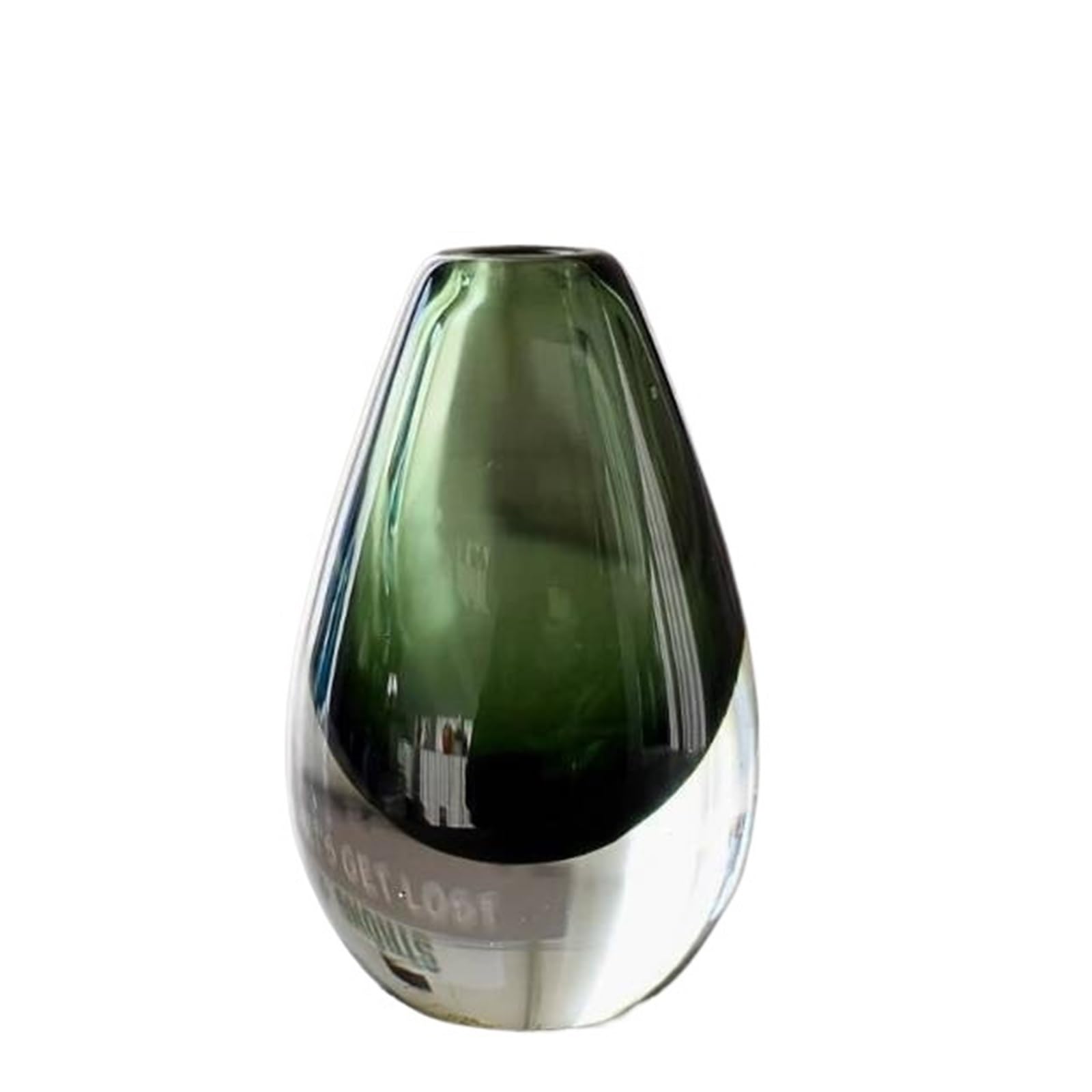 Modern Blown Thick Bottom Small Mouth Colorful Mini Decoration Wide Dinner Desktop Hydroponics Black And White Vase For Living Room, Office, Wedding(Color06)