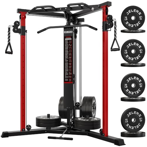 Image of CC01 Cable Crossover Machine with High and Low Pulley System, Functional Trainer with Pull Up Bars and Optional Bundle, Cable Machine for Home Gym Power Workout