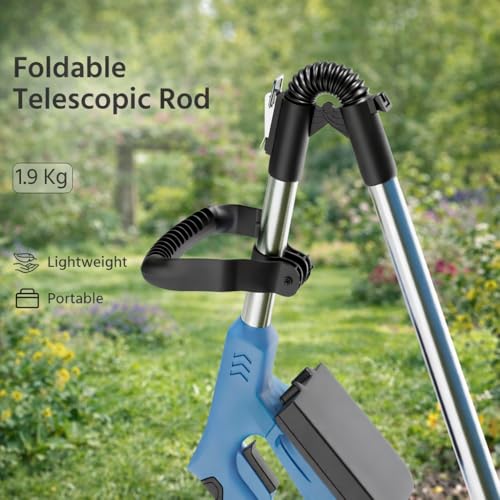 Image of BENAVJI Cordless Grass Cutter Machine for Garden| Easy Storage with Adjustable Height & Foldable Handle | Weed Cutting Tool | 2 x 48V Battery | 25cm Cutting Width | 3 x Heavy-Duty Blades