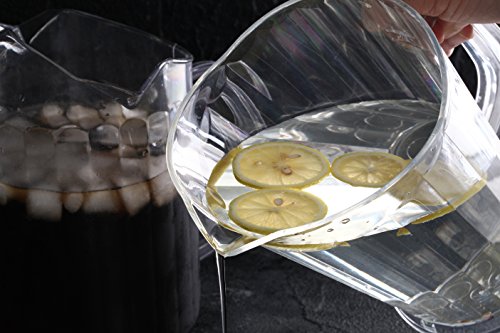 New Star 46229 Polycarbonate Plastic Restaurant Water Pitcher With 3 Spouts, 60-Ounce, Clear #TOP6