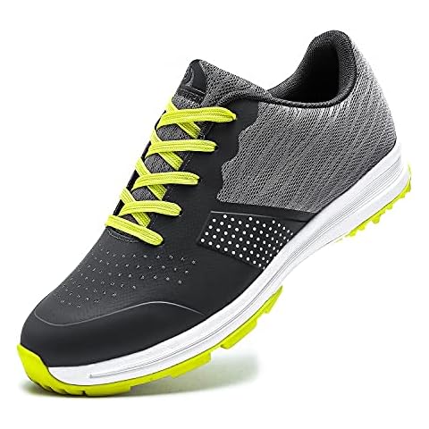 Thestron Men’s Golf Shoes Walking Sneakers Training Sports Golf Shoe … Green Size: 8 UK Cover