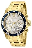 [インビクタ]Invicta 腕時計 80067 Pro Diver Chronograph 18K Gold Plated Steel Silver-Tone Dial メンズ [並行輸入品]