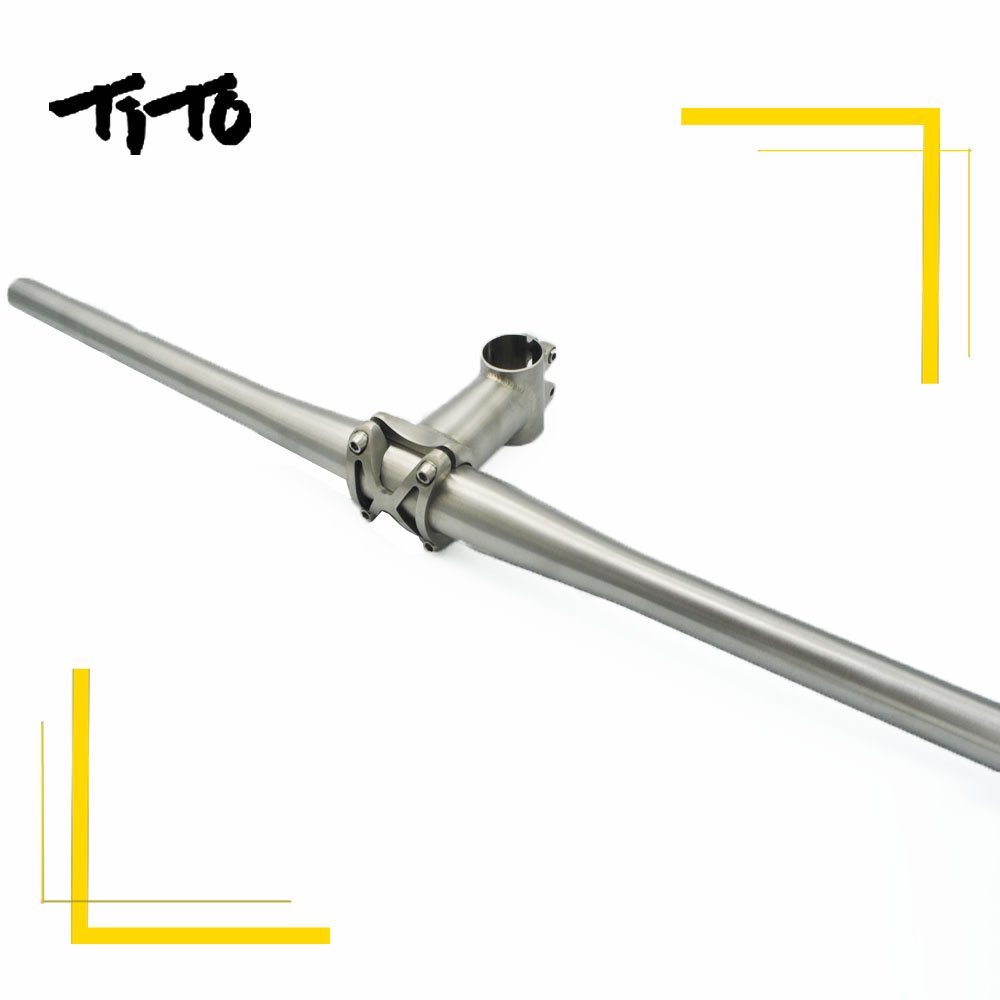 Cintre De Vélo TICKER TI Riser Bar - Alliage De Titane - 31,8 Mm / 25,4 Mm - Neuf
