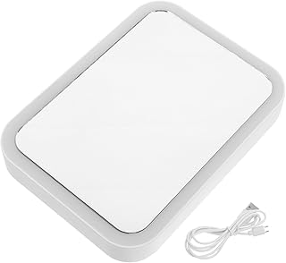 UKCOCO Lighted Table Makeup Mirror with LED U...