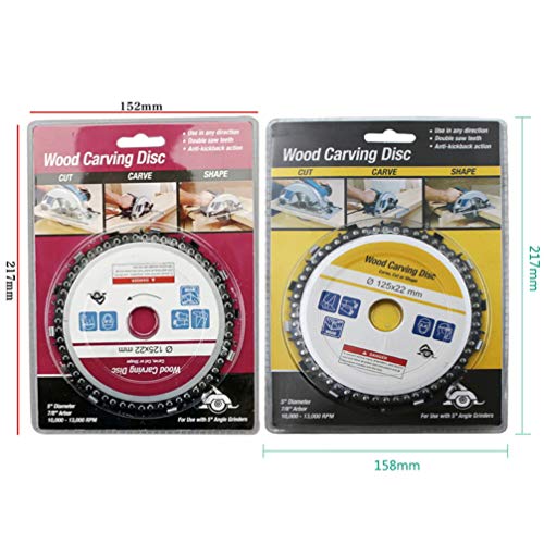 NICEXMAS 5 Polegadas 2 Pcs Moldar Disco de Escultura Em Madeira Disco de Lixar Disco de Lixar Abrasi