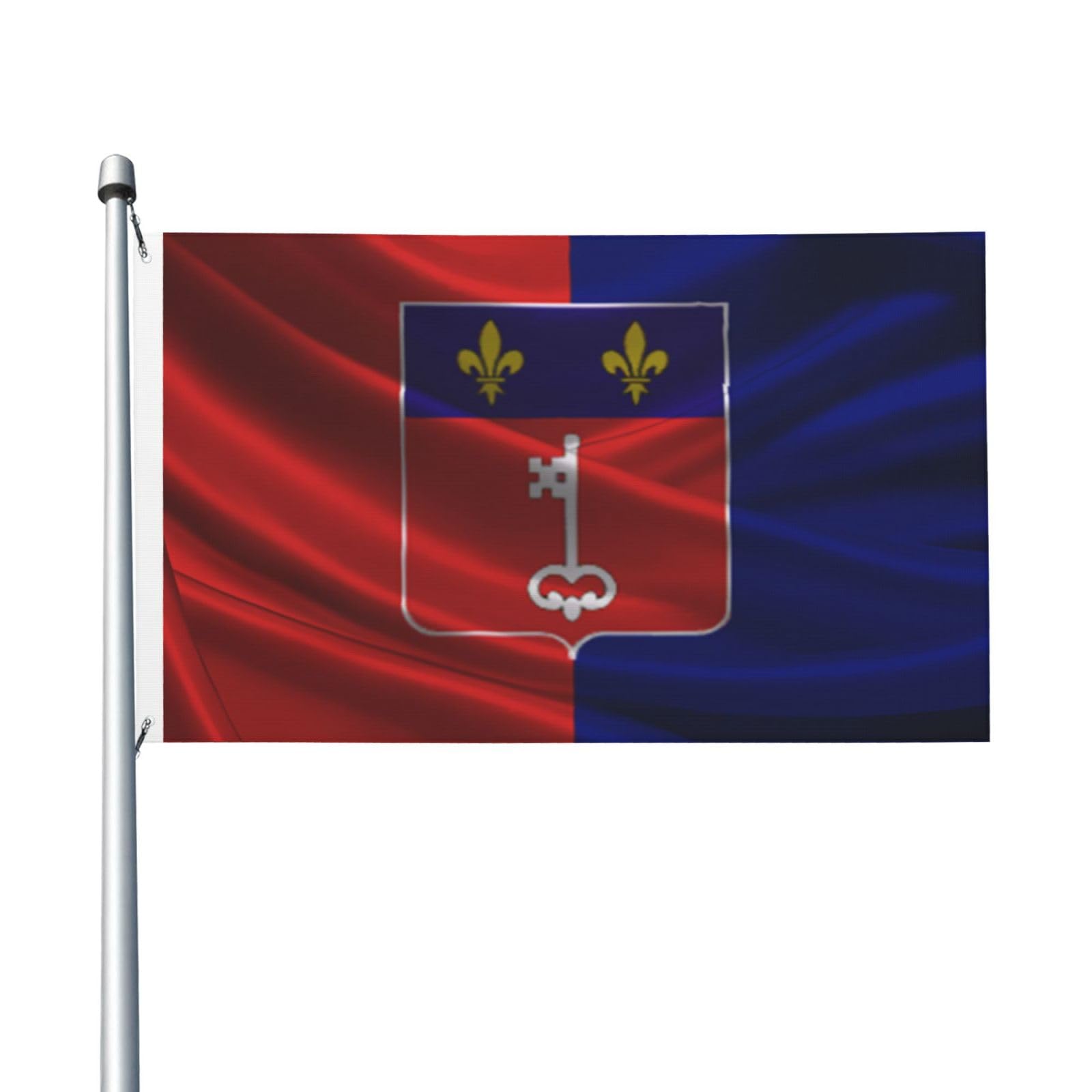 Bandera de jardín anti decoloración con estampado de iris tamaño M