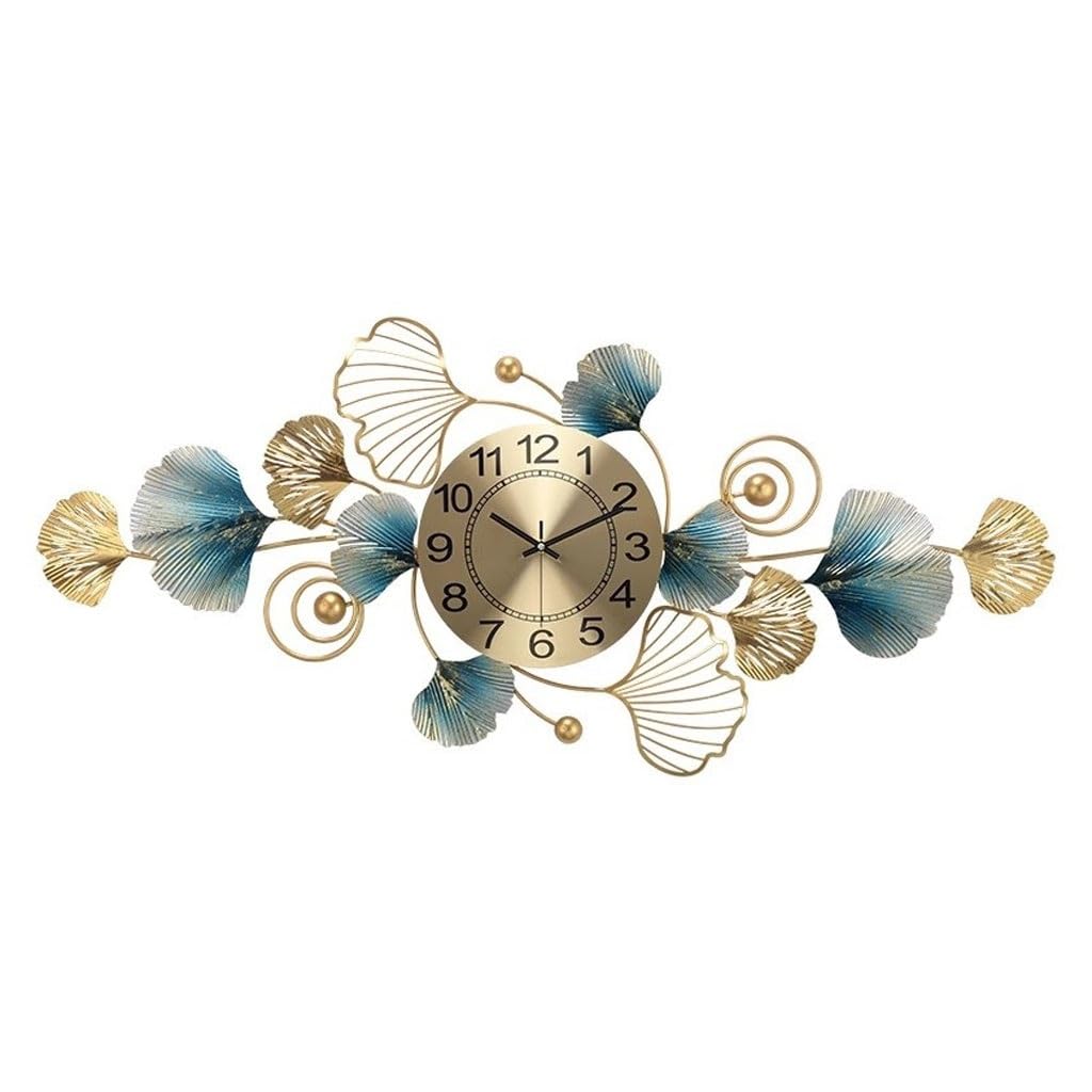 EINES Silent Decorative Wall Clock Restaurant Background Wall Clock Living Room Clock Wall Chinese Style Decoration Silent Wall Clock Easy to Read