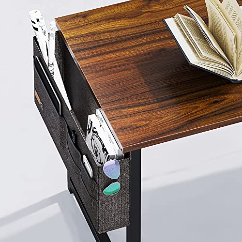 Odk Computer Writing Desk 31 Inch, Sturdy Home Office Table, Work Desk With A Storage Bag And Headphone Hook, Deep Brown #TOP4