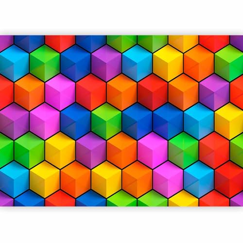 artgeist Wall Mural Colors Abstract 173x124 in - Peel and Stick Self-Adhesive Wallpaper Removable Large Sticker Foil Wall Decor Print Picture Image Design f-B-0079-a-a