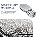 Ferianl 4 PCS Car Wheel Center Caps, 60MM/2.36In OD 56MM/2.2In ID, ABS Snap-in Vehicle Rim Hub Caps, Anti-Falling Rust-Proof Wheel Hub Decoration, Universal for SUV, Sedan, Truck(Silver)