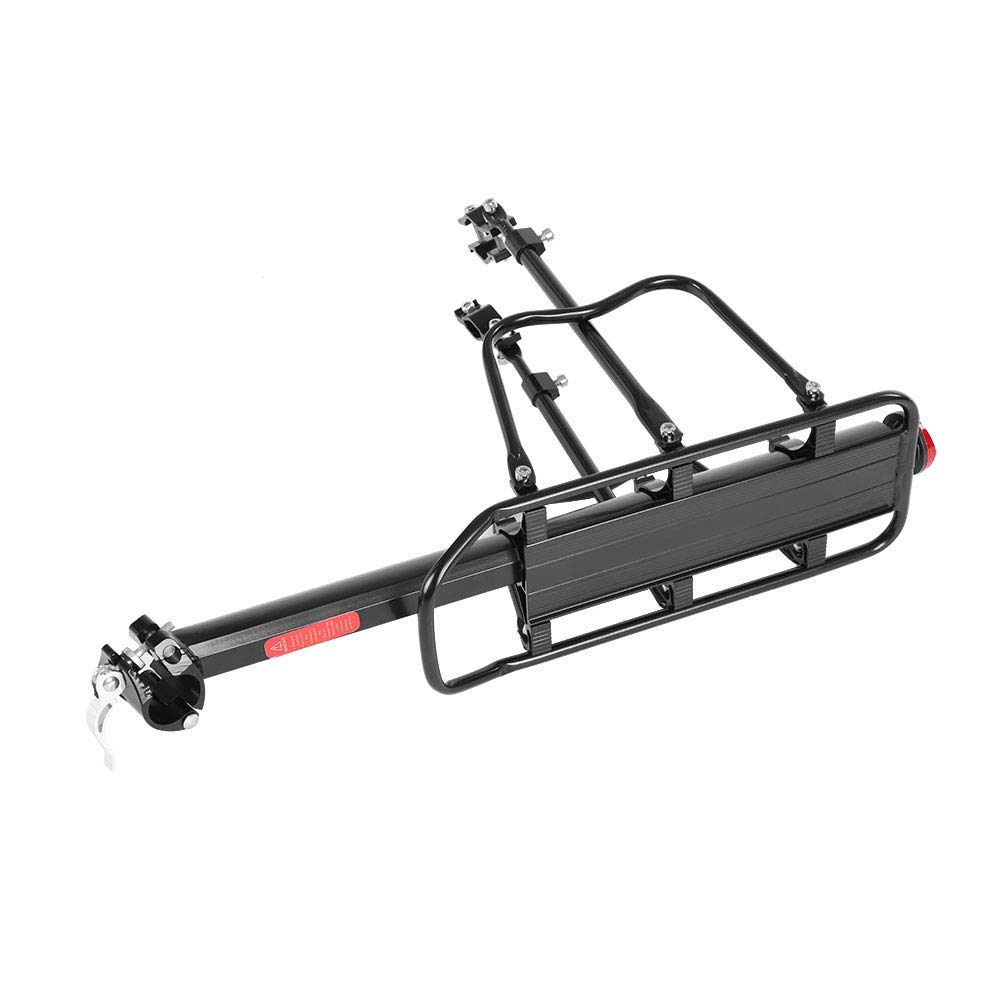 Vélo Porte Bagage, Transporteur Porte Bagages Arrière de Vélo de de 50 Kilogrammes Rack de Vélo avec Réflecteur pour La Plupart des Vélos