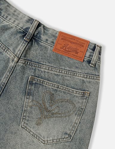 Aelfric Eden Mens Jeans Fringe Patchwork Loose Fit Jean Pants Casual Unisex Wide Leg Y2k Vintage Denim Pant Streetwear4