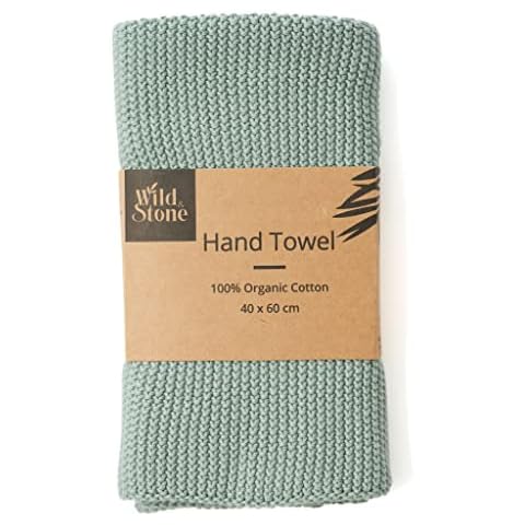 Wild & Stone Organic Cotton Hand Towel - Moss Green Cover
