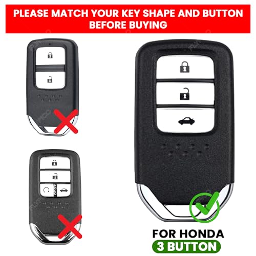 Image of Wooden PU Leather Key Cover Compatible with Honda BRV, WRV, CRV, Jazz, City 2 ButtonSmart Key Stylish & Durable Protection