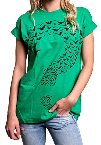 MAKAYA Frikis Top Oversize Manga Corta - Interrogante - Camiseta Ancha Mujer...
