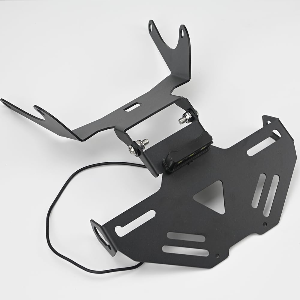 Tidy Fender Eliminator With LED For CB650R CB 650R CB650 R CBR650R CBR 650R 2024 2025 Foldable Motorcycle License Plate Holder Bracket Adjustable Tail Light Bracket