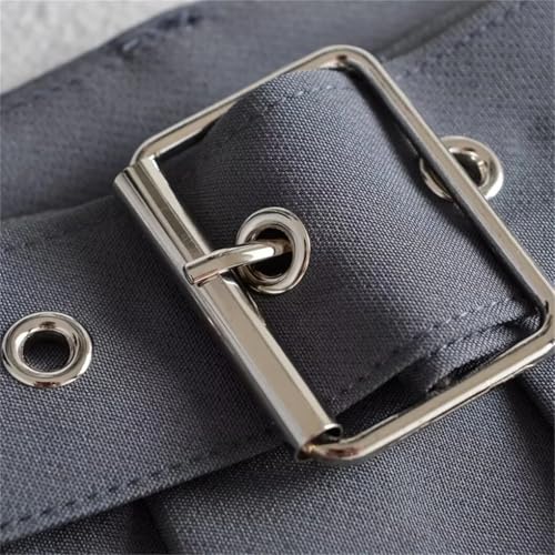 Women's Pleated Skirt with Belt Asymmetrical Solid Color Side Zipper Skirt for Office Wear4