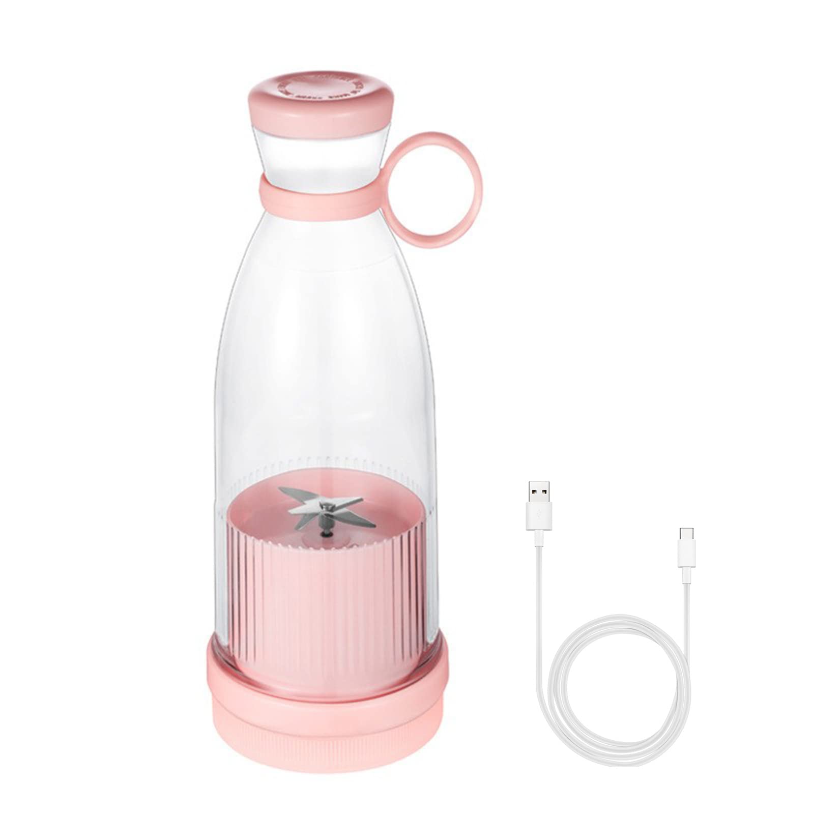 LUZLED Portable Blender, USB Rechargeable Personal Size Blenders, 380Ml Traveling Fruit Veggie Juicer Cup with 6 Stainless...