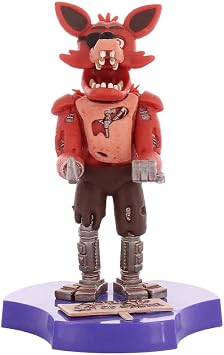 Cableguys Minis Five Nights at Freddys Foxy Phone Stand & Earbuds Holder - Phone Holder for Desk and Bedside, Earbud Holders for Cell Phones, Earphone & Small Devices, Fun Desk Accessories