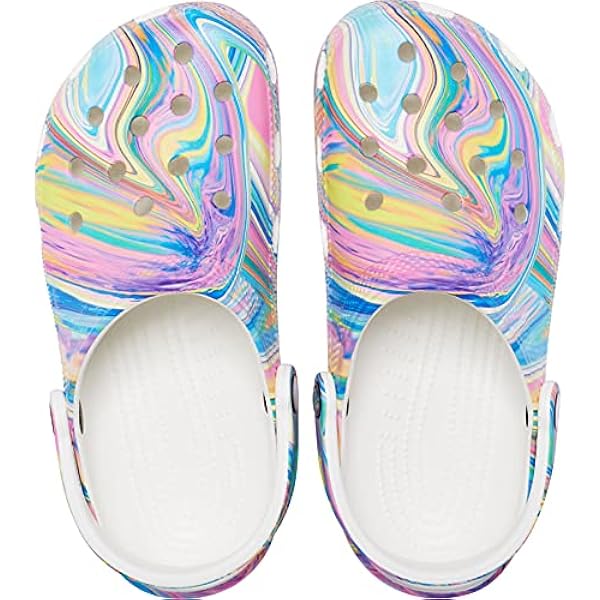 Crocs Unisex Classic Vacay Vibes Clog, Multi vit, 41/42 EU