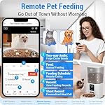 Automatic Cat Feeder with 2K Camera: 5G WiFi Automatic Dog Feeder with Night Vision, Auto Cat Food Dispenser with 7L Large Pet Food Storage Container for Multiple Pet,Detachable for Easy Clean -29 Cup - Image 4