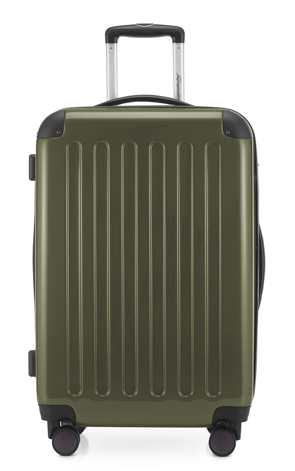 Hauptstadtkoffer - ALEX - Valigia rigida, Trolley espandibile, Bagaglio con 4 ruote doppie, 65 cm, 74 litri, Avocado