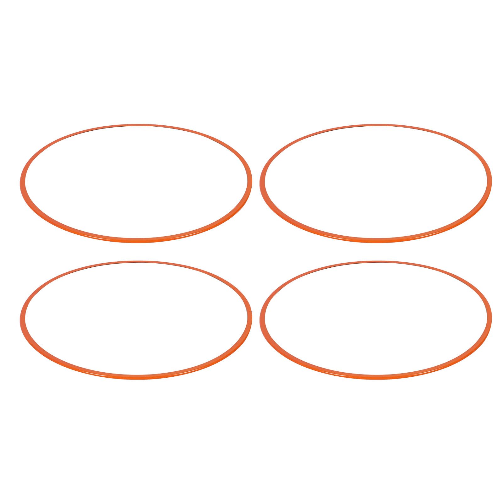 Yctze Anneau de de Jante de Voiture en Alliage D'aluminium de 20 Pouces Orange Ensemble de 4 Protecteurs de Jante Faciles à Installer Universel en Alliage