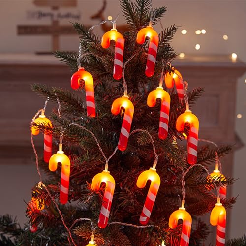 クリスマス 杖 ストリング クリスマスツリー ライト led 3メートル20灯 クリスマス装飾キャンディー杖形状ストリングライト 飾り 防水 防塵仕様 屋外 室内 ガーデンライト 正月 結婚式 ストリングライトークリスマス パーティー 装飾