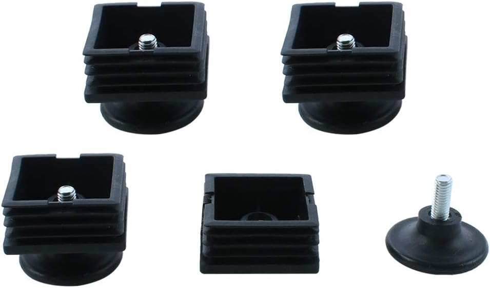 Amazon.com: uxcell Plastic Square Adjustable Furniture Leveling Foot ...