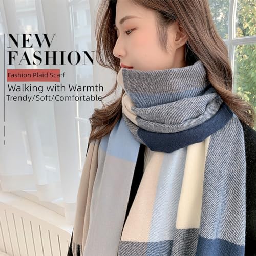 NINJAS 22 Styles Gifts Cashmere Scarves Women'S Men'S Super Soft Warm Tassel Large Shawl Scarves3