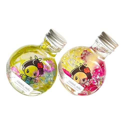 ハンドメイド 猫瓶 ハーバリウム2個セット おしまちゃん入り ブリザーブドフラワー インテリア 雑貨