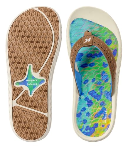 Korkers Fish Flip Sandals Dorado w/Fixed Kling-On Deck Soles2