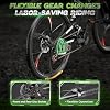 Betterland 26 Inch Mountain Bike, 21 Speeds Full Suspension Folding Bikes, Dual Disc Brake, High Carbon Steel Frame and Non-Slip Quick Release tire Bicycle for Adult