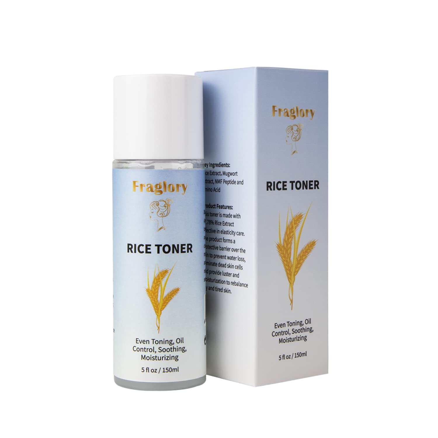 Rice Toner, 5.07 fl oz | 77.78% Rice Extract, Glow Essence with Niacinamide, Hydrating for Dry Skin, Vegan, Alcohol Free, Fragrance Free, Peta Approved, k Beauty Toner