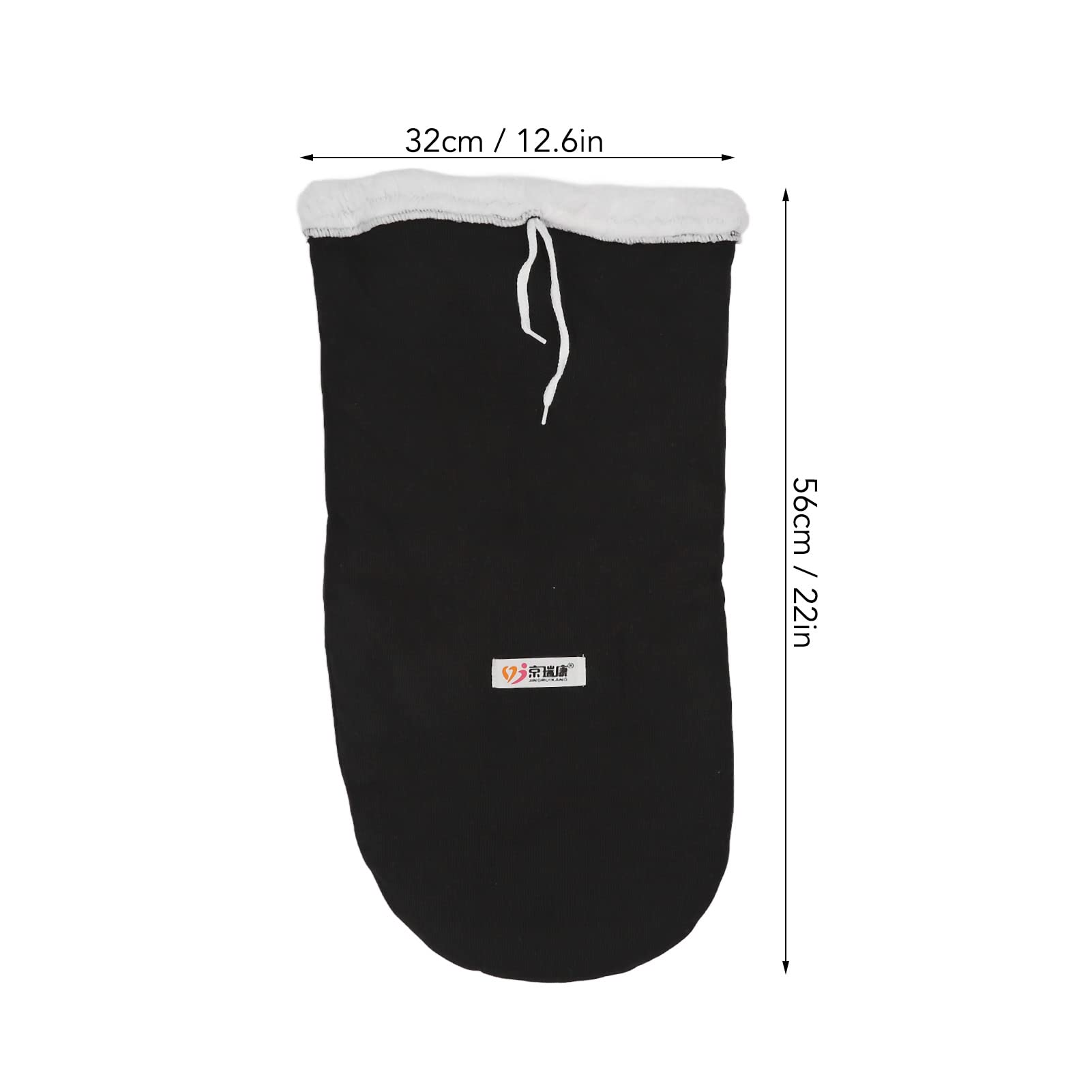 Calcetín fundido, funda para pie fundido negro, largo y grueso, funda para el dedo del pie, protector para el pie y el desgaste al aire libre, funda para botas de fractura, cubierta para la pierna
