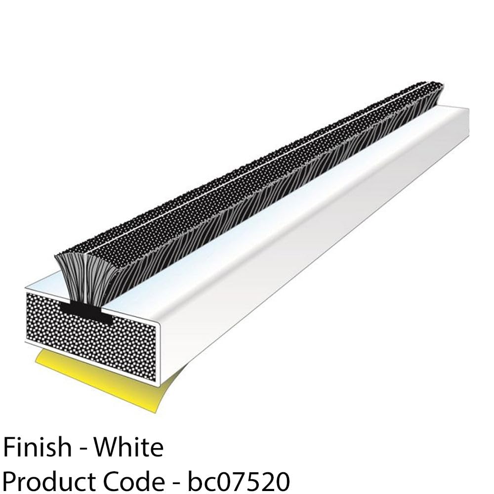 5-pak - Intumesecnt Fire and Smoke samoprzylepna uszczelka do drzwi 1050 x 15 x 4 mm, biała