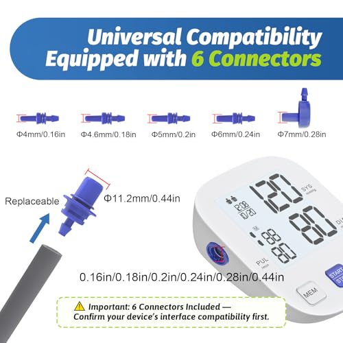 Image of ELERA Extra Large Blood Pressure Cuff (9 inch-24 inch | 22-60cm) - XL Replacement BP Cuff for Big Arms, Compatible with Omron BP Monitors, Adult Cuff Only - 6 Connectors