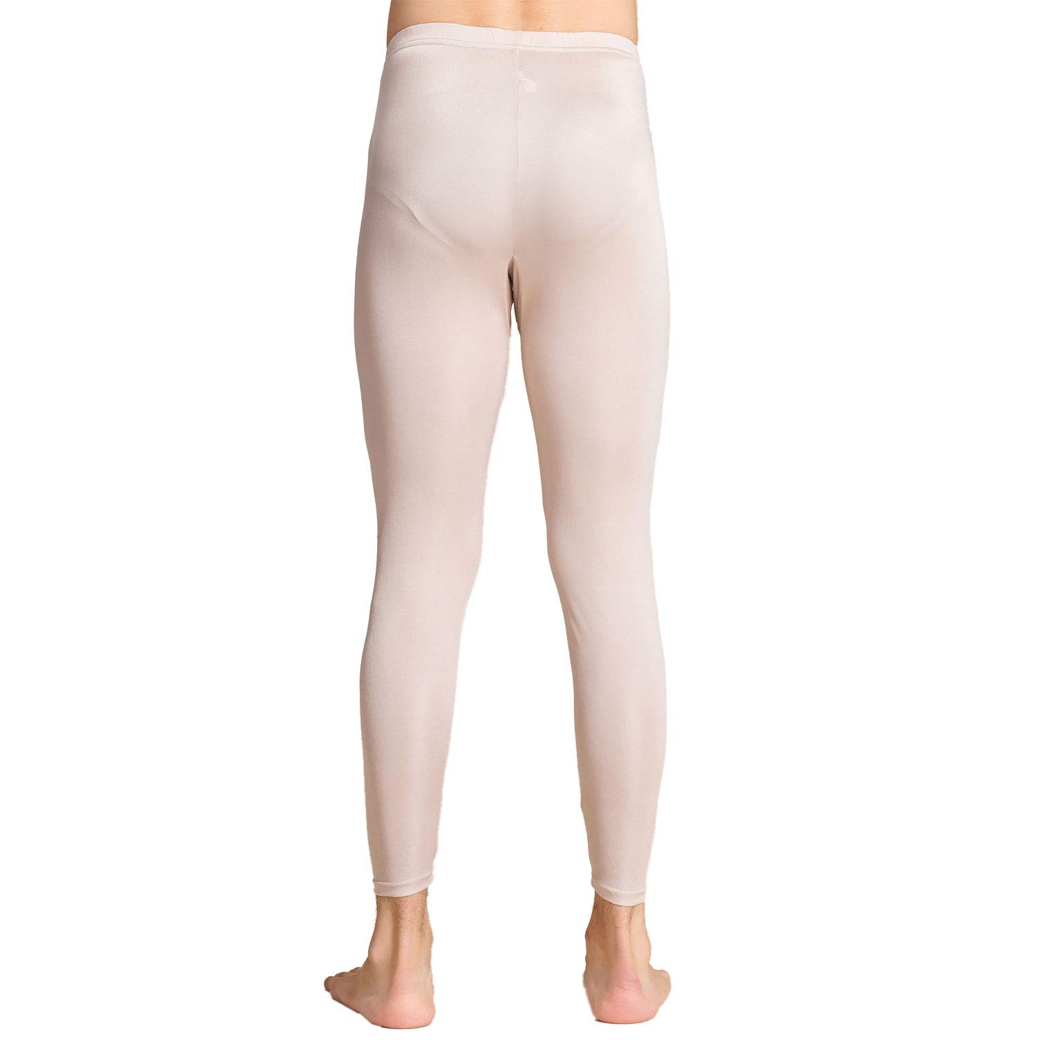 Paradise Silk Lange Herren-Unterhose aus reiner Seide, Jersey, Größe S, M, L