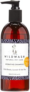 WildWash Hydrating Shampoo for Dry and Flaky Skin for Dogs 300ml - Manuka and Lavendar Gently Cleanse and Moisturise, Stops Dandruff and Detangles Long Hair - Natural, Sulphate and Paraben-Free for Sensitive Skin - Concentrated Formula for 10-20 Washes
