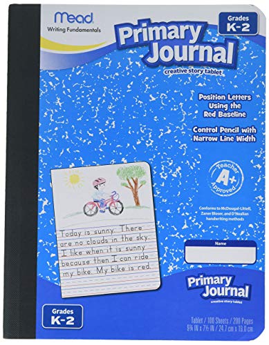 Cahier écriture enfant Mead Mea09956 journal primaire K-2nd grade