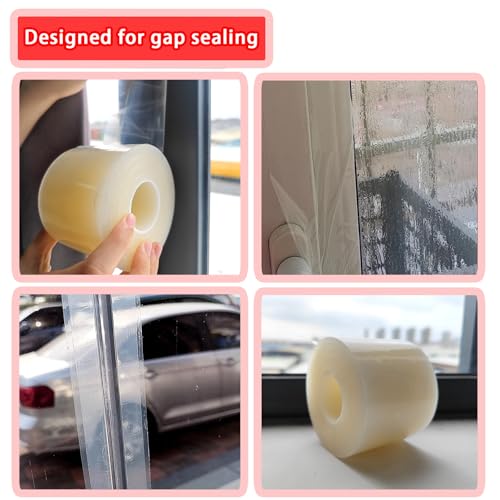 Image of Window Sealing Tape, AC Insulation Tape, 2 inch x Total165yds(495 FT) | Waterproof Blocker for Cold Heat Air, Windproof, No Residue Strong Adhesive