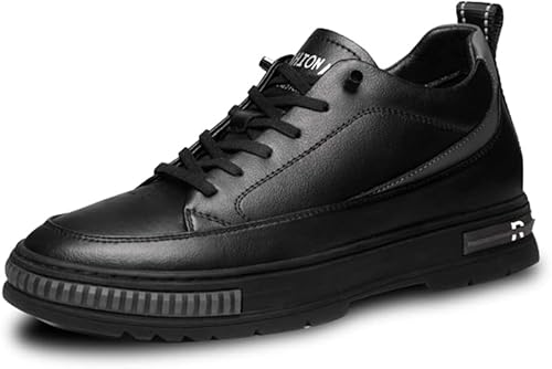 [MERLIN] 8CM 身長アップ メンズ シークレットシューズ ランキングシューズ 背が高くなる靴 スニーカー (ブラック, 26.5 cm)のサムネイル